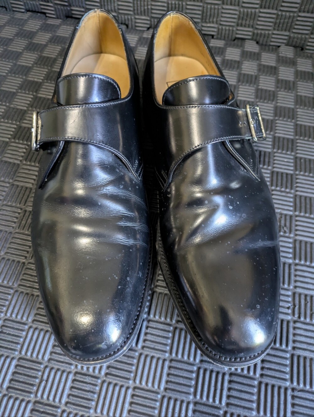 Loake 204 Professional L1 Men’s Black Calf Leather Buckle Monk Shoe Size UK 9 - Picture 5 of 8